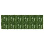 vidaXL Balkonscherm met bladeren Groen 300 x 100 cm