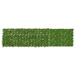 vidaXL Balkonscherm met bladeren Groen en Geel 300 x 75 cm