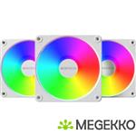 Montech GF120 V2 PWM ARGB 120mm Wit 3-Pack