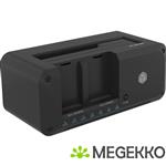 ICY BOX IB-2924MSCL-C31 basisstation voor opslagstations USB 3.2 Gen 2 (3.1 Gen 2) Type-C Zwart