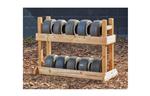 Houten Tiny Tyre opbergrek