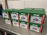 Assortiment aanbieding Spax schroeven 4x30 4x40 5x50 6x60 gegalvaniseerd