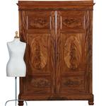 Strakke en statige Hollandse Louis Seize kast in bloemmahonie ca 1790  (No.400915)