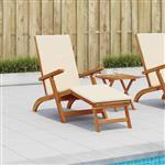 vidaXL Ligstoelkentingen en opvouwbare zonnebader 55 x 146 x 91 cm