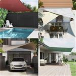 vidaXL Buiten Zonneschaduwzeil Lichtgrijs en wit. 3 x 4 x 5 m