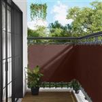 vidaXL Balkon Scherm Bruin 110 x 400 cm Oxford Stof