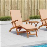 vidaXL Ligstoelkentingen en opvouwbare zonnebader 55 x 146 x 91 cm