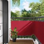 vidaXL Balkon Scherm Rood 100 x 200 cm Oxford Stof