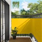 vidaXL Balkon Scherm Geel 110 x 400 cm Oxford Stof