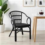 vidaXL Stapelstoel Zwart 58 x 60 x 81 cm Rattan