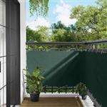 vidaXL Balkon Scherm Donkergroen 100 x 500 cm Oxford Stof