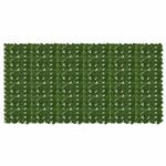 vidaXL Balkonscherm met bladeren 300 x 150 cm Polyethyleen en Stof