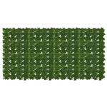 vidaXL Balkonscherm met bladeren Groen 200 x 100 cm