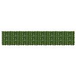 vidaXL Balkonscherm met bladeren Groen 400 x 75 cm