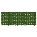 vidaXL Balkonscherm met bladeren Groen 200 x 75 cm