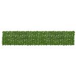 vidaXL Balkonscherm met bladeren Groen en Geel 400 x 75 cm
