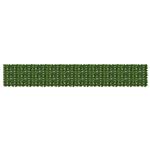 vidaXL Balkonscherm met bladeren Groen 500 x 75 cm