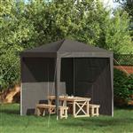vidaXL Party Tent Zijwand 2 pcs Antracietkleurig 200 x 195 cm