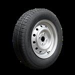 Goodride Luchtband + wiel 155 R13C ST290 M+S TL + 4½Jx13H2 ET30 57/100/4 90/88 N staal grijs