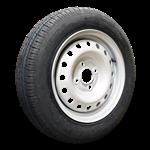 Goodride Luchtband + wiel 155 R13C ST290 + 5Jx13H2 ET30 57/100/4 90/88 N staal grijs