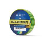 Novio Isolatietape groen/geel 20m per rol