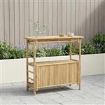 vidaXL Buiten Bartafel Naturel 110 x 50 x 105 cm Bamboe