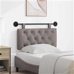 vidaXL Hangend hoofdbord Taupe Stof