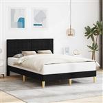vidaXL Bedframe met hoofdeinde Zwart 160 x 200 cm Stof