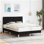 vidaXL Bedframe met hoofdeinde Zwart 120 x 200 cm Stof