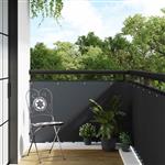vidaXL Balkon Scherm met Oogjes Antracietkleurig
