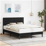 vidaXL Bedframe met hoofdeinde Zwart 120 x 190 cm Fluweel