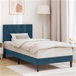 vidaXL Bedframe met hoofdeinde Blauw 100 x 200 cm Fluweel