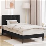 vidaXL Bedframe met hoofdeinde Zwart 90 x 190 cm Fluweel