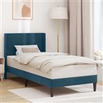 vidaXL Bedframe met hoofdeinde Blauw 90 x 200 cm Fluweel