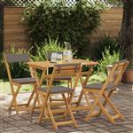 vidaXL Bistrostoelen voor buiten 4 pcs Donkergrijs 40 x 53 x 80 cm
