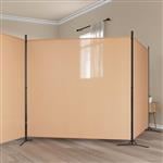 vidaXL 4-panelen roomdivider Beige 525 x 180 cm Stof