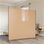 vidaXL Enkele Paneel Kamerverdeler Beige 175 x 180 cm Stof