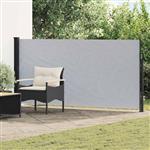 vidaXL Uittrekbaar Zijscherm Grijs 500 x 140 cm Polyester