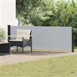 vidaXL Uittrekbaar Zijscherm Grijs 500 x 100 cm Polyester