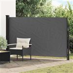 vidaXL Uittrekbaar Zijscherm Antracietkleurig 300 x 170 cm Polyester