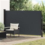 vidaXL Uittrekbaar Zijscherm Zwart 300 x 170 cm Polyester
