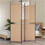 vidaXL 3-paneel kamerscherm Beige 150 x 180 cm Stof