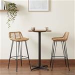 vidaXL Barkruk 44 x 46 x 91 cm Staalstaaf Dia, 10mm