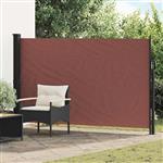 vidaXL Uittrekbaar Zijscherm Bruin 300 x 170 cm Polyester