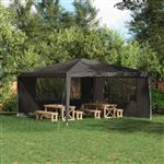 vidaXL Party Tent Zijwand 2 pcs 400 x 195 cm Antracietkleurig