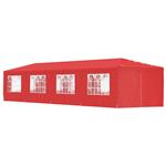 vidaXL Partytent 1200 x 300 x 255 cm Rood PE en staal