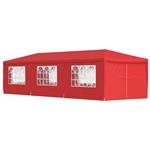 vidaXL Partytent 900 x 300 x 255 cm Rood PE en staal