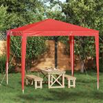 vidaXL Partytent 250 x 250 x 240 cm Rood PE en staal