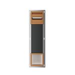 Toiletrolhouder Zonder Klep en Reserverolhouder Inbouw BWS Milan Geborsteld Brons Koper