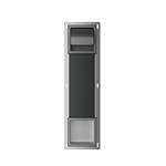 Toiletrolhouder met Klep en Reserverolhouder Inbouw BWS Milan Gunmetal